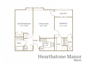 bridgewater retirement community floor plan - apartment 1