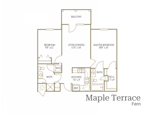 bridgewater retirement community floor plan - apartment 3